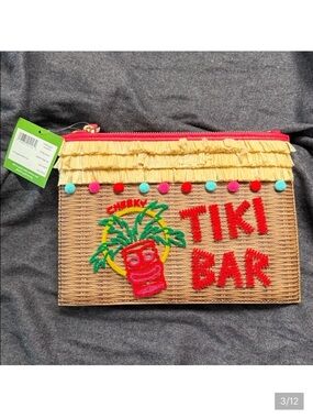 Kate Spade "Breath of Fresh Air" Tiki Bar clutch NWT
